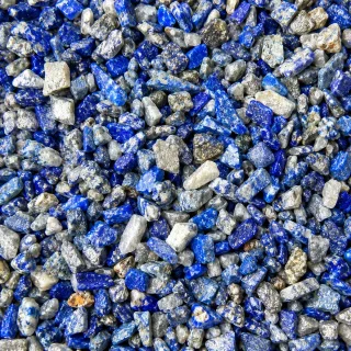 Edelsteenchips voor DIY Roller Lapis Lazuli, 30 gram
