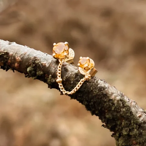 Amitié oorbel (one piece) sieraden van L'Heure Dorée