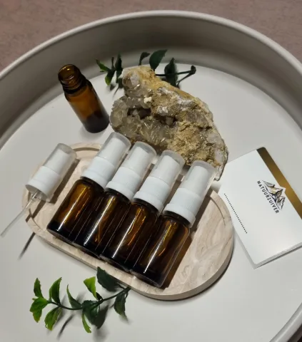 Sprayflesjes set van 5 | leeg 10ml roomspray van Natuurzuiver