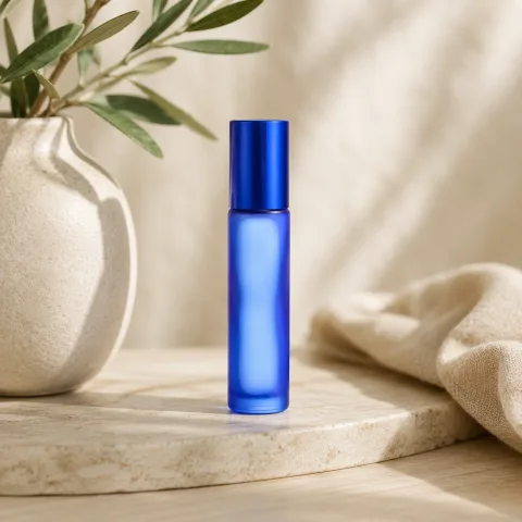 DIY Roller | Mat Glas | 10 ML Roll-on | Diverse kleuren Donkerblauw